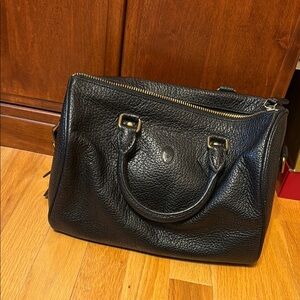 Polo Ralph Lauren Black Leather Handbag